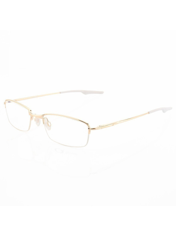 Armação de Óculos Retangular Meio Aro Wingback Gold